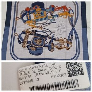 Hermes Cashmere Scarf 140cm